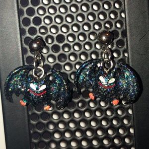 Bat Dangly Earrings